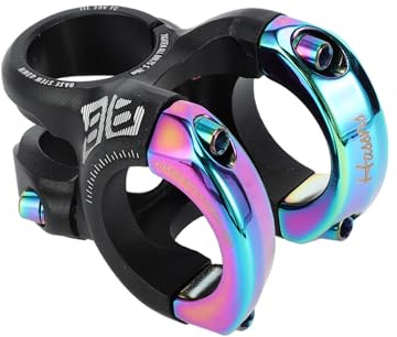 INFINAUTO Manillar Corto de Bicicleta de Montaña Potencia de 31.8mm 40mm MTB BMX Fixie Gear Cycling Potencia Corta de Ciclos con Elevación de 0 Grados Color Negro Variado 1 pc