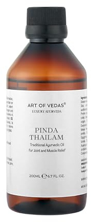 Maní Thailam 200ML – Aceite Ayurvédico Tradicional para el Cuidado del Cuerpo y Masaje, Aceite Natural de Ayurveda para la relajación, la nutrición y la hidratación, ideal para el cuidado diario