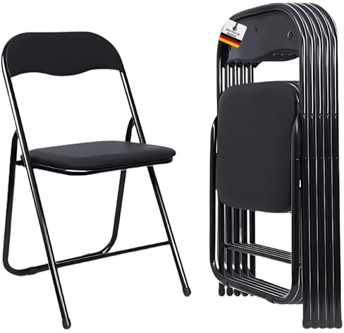 Albatros Klappstuhl Manitu 4er Set, Klappstühle Starker Metallrahmen Faltbarer Stuhl Besucher Konferenz Gast Stuhl