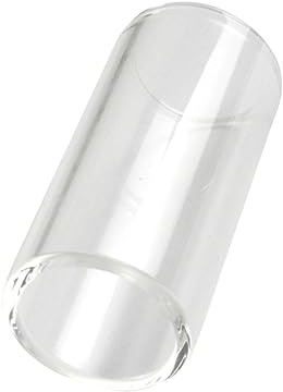Glass Guitar Slide Bar 51mm for Acoustic Strings Music | Lightweight Sound, Sustain and Intonation, White Glass Accessory for Ukulele and Banjo