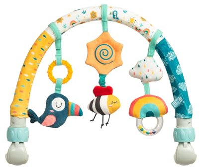 Sensillo - Bogen Kinderwagen Spielzeug, Spielbogen, Kinderwagenkette Spielzeug Hängespielzeug Babyschale Kinderbett, Spielzeug für Babys & Kleinkinder ab Geburt - Regenbogen