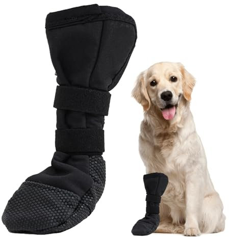 Hundesocken,Pfotenschutz Hund Verletzung,Hunde Schuhe Verhindern Lecken,Hundesocken Anti Rutsch,Hundeschuhe Wasserdicht,Strümpfe Verstellbaren,Socken für Hunde Nach Chirurgischen Eingriffen Wundschutz