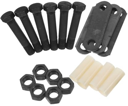 SUPVOX 1 Ensemble Kit de Manilles pour Remorque Tandem Accessoires de Stabilisation pour Remorques Utilitaires Complet avec Composants et Nylon à Usure Corrosion Performance Stable et
