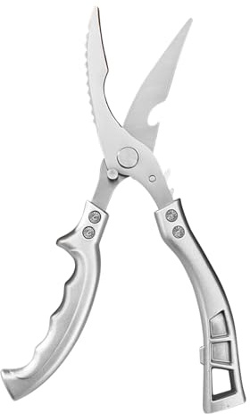 Byuexhp Tijeras para aves de corral | Tijeras de cocina de acero inoxidable resistentes para aves de corral | Herramienta de corte con mango antideslizante para carne de pescado, y verduras