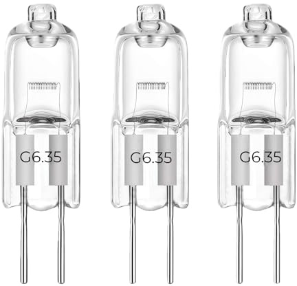LISOCLU Lampada alogena GY6.35 12v 24v 220v 110v 20w 30w 50w 70w 100w 150w 200w 3000k luce calda, G6.35 Lampadine alogene adatte per proiettori Lampadine senza ombra (3 pz 220V-100W)