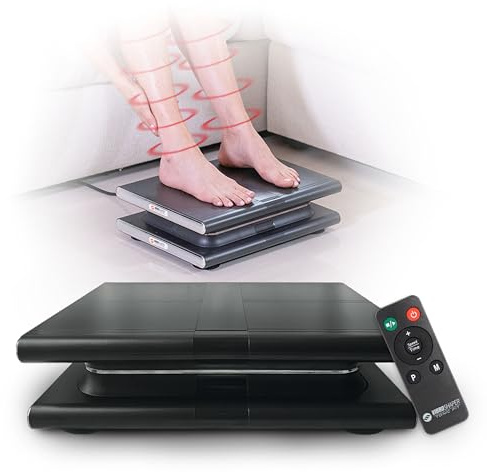 Plataforma VIBRATORIA VIBROSHAPER Limited Edition. Hace Ejercicio “por ti” y te relaja con un Masaje. Sin Esfuerzo ni Impacto en articulaciones. Estable, silenciosa, compacta, con Mando a Distancia