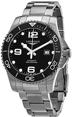Longines HYDROCONQUEST Montre de plongée automatique en céramique 43 mm L37824566, Montre de plongée