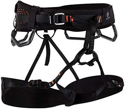 Mammut Comfort Fast Adjust Climbing Harness - Men's Black/Safety Orange Large