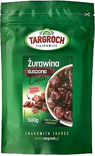 Torkade tranbär skurna 500g Targroch