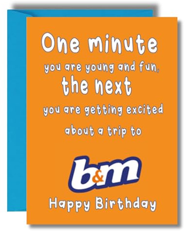 Funny Birthday Card For B&M Lover Mum Sister Friend - C830
