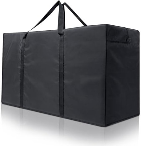 Cozary 180L Bolsa de Almacenamiento, 600D Oxford Bolsa de Mudanza, Bolsas de Transporte para Guardar Ropa Sabanas Mantas y Edredones - 100x55x33 CM, Negro