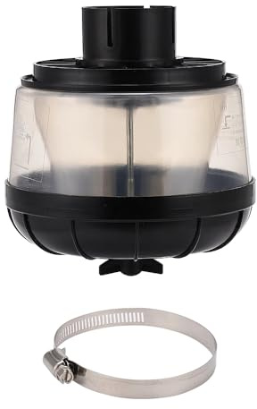 JSCARLIFE Filtre cyclonique tout-terrain pour voiture, tuyau d'aspiration universel pour schnorkel, pré-filtre à air pour tracteur, gobelet à sable avec entrée d'air (2,5 pouces/63,5 mm)