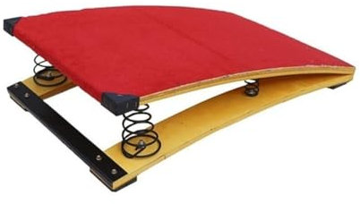 Rampa elastica per ginnastica con 2 molle per ginnasta/volta/esercizio ginnico barra per trave per palestra domestica o cantina (colore: A Dimensioni: 80 x 50 cm)