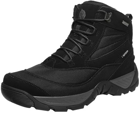 Cocey Botas de combate tácticas para entrenamiento al aire libre para hombre para aventuras en el bosque, Negro , 44 EU
