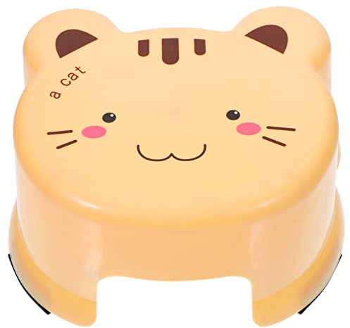 Generisch Cartoon-plastikhocker Outdoor-tritthocker Badewannensitz Steigleitung Töpfchensitz Nachttisch-tritthocker Badezimmerhähne Kleine Trittleiter Gepolstert Hose Yellow