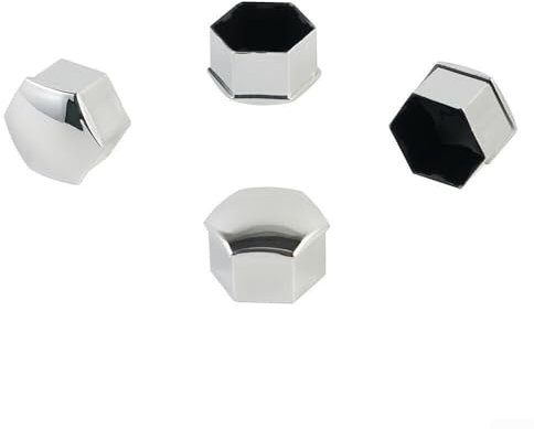 ReachMall For Tesla Compatible Wheel Lug Nut Cap Covers Set of 20 Silver Plated for Models 3 and S