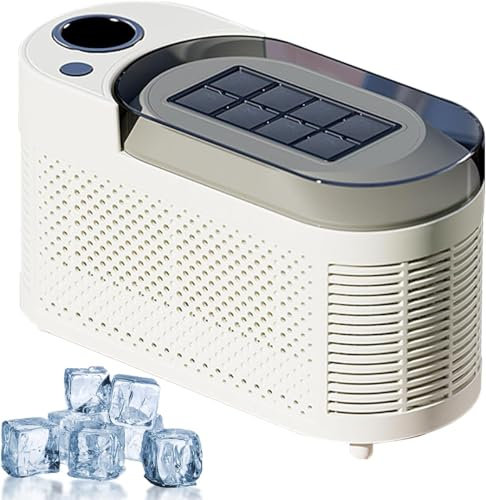Mini máquina para Hacer Hielo de sobremesa para el hogar, máquina portátil para Hacer Cubitos de Hielo, Modo de Doble Potencia, 8 Cubitos de Hielo en 10 Minutos, Ahorro de energía hielera automática