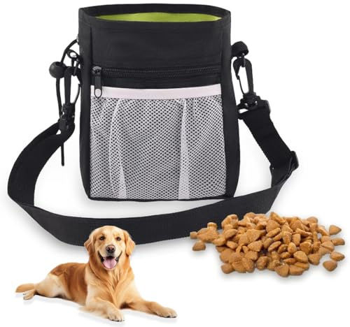 Porta Premietti per Cani, Addestramento del Cane, Borsa per Snack per Cani, Portasacchetti Cane Cacca con Cintura Regolabile per Ricompense Rapide, Passeggiate e Addestramento