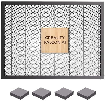 Creality Table en nid d'abeille 460 x 346 mm pour gravure laser Falcon A1, A1 Pro, dissipation rapide de la chaleur, protection de bureau, gravure et coupe plus propres, table de travail laser en nid