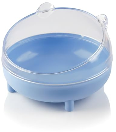 Lotsdonxia Compact Hamster Sand Bath Container, Transparent Sandbox Toilet for Dwarf Hamsters, Gerbils – Dust-Reducing, Rounded Edges