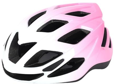 LRXFPIYF Casco de Bicicleta para niños Casco de Ciclismo de Carretera Transpirable Cómodo de Ciclismo de Bicicleta para Escalada en Montaña, Blanco Rosa