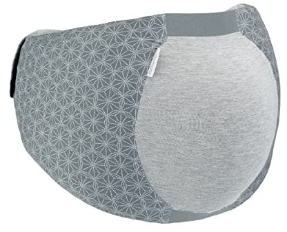 Babymoov Dream Belt - Ein elastischer, anatomischer Gürtel, der werdenden Müttern hilft, bequem zu schlafen und für alle Phasen der Schwangerschaft geeignet ist, L/XL, Grau