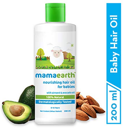 Mamaearth Nourishing Baby-Haaröl, mit Almond & Avocado-Öl, 200 ml