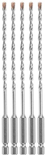 Bosch 5 pc. 3/16 in. X 6 in. Hex Shank Hammer Drill Masonry Bits LBHX0035