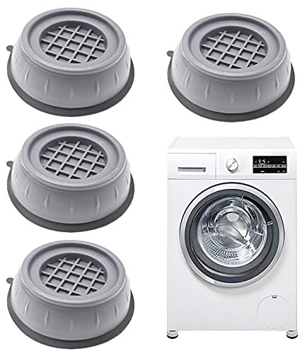 Patins Anti-Vibration, Anti Vibration Machine a Laver, Pied Anti Vibration Machine a Laver Patins, Coussinets de Machine à Laver, Pieds de Machine à Laver, set de 4 Amortisseurs Anti-Vibrations