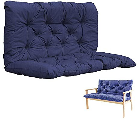 TWMHXZ Sittkudde, pallmöbler utomhus, tibetansk blå, 120 x 50 x 50 cm, sittdyna, bänkdyna, stoppning, trädgårdsstol, dyna, trädgårdsbänk, sittdyna, hollywoodgunga