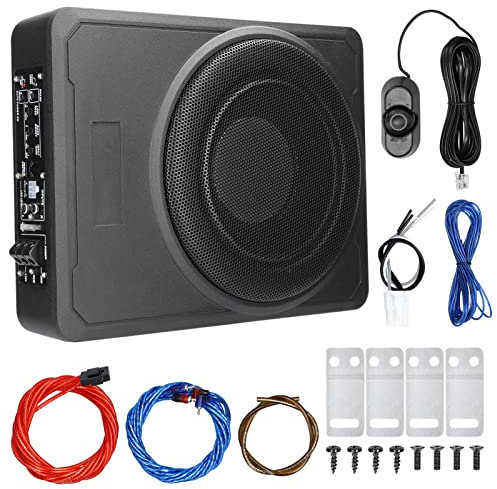 Mulcort 10 Zoll 600 W Auto-Subwoofer High Power Pure Bass Untersitz-Leistungsverstärker Lautsprecher 12 V für Auto-LKW-Wohnmobil