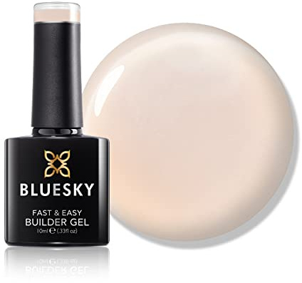 Bluesky All in One Fast & Easy Builder Gel 10ml, Pale - Nude, Nail Strengthener and Extender for Long, Strong Nails & Nail Extensions, Requires Curing Under LED UV Nail Lamp