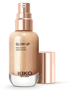 KIKO Milano Glow Up Face And Body Highlighter 01 | Illuminante Liquido No Transfer Dal Finish Metallico
