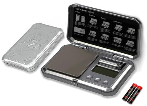 UNIWEIGH Grammwaage Punk Digitale Taschenwaage,300g/0.01g Mini-Hochpräzisions-Schmuckwaage Digitalgewicht Gramm und Unzen, kleine Waage für Küche, Kräuter, Pulver, Medizin, Lebensmittel
