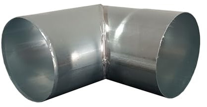 Baumeister.tech Rohrwinkel für Fallrohr Regenrohrbogen aus Titanzink gelöteter Fallrohrbogen 100 mm / 87 Grad