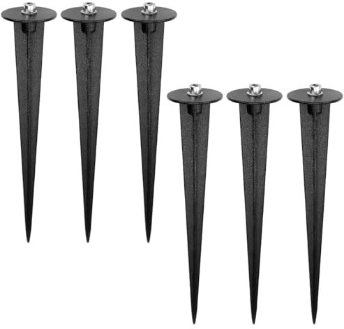 ZJIVQO 6PCS Light Stakes Stainless Steel Ground Light Spikes for Most Path Lights Lashlights Garden Lights, Landscape
