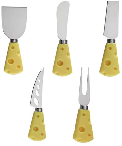 Alipis 5 Pezzi kit coltelli da formaggio fetta coltello da formaggio attrezzi›formaggio formaggio grosso taglio Cutter strumento coltelli da formaggio coltelli da formaggio per la casa pp