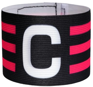 Générique Bracciale da Capitano, Bracciale da Capitano di Calcio, Bande Sportive per Calcio, Fasce per Giocatore Regolabili, per Gioco di Elastici per Adulti e Giovani