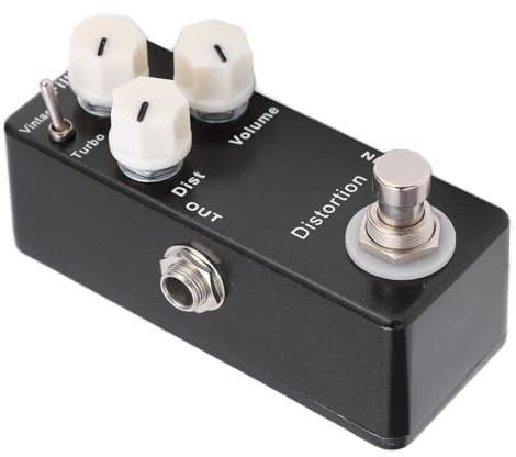 DGLDCSHUAI Pedal de Guitarra de distorsión Efector eléctrico Accesorios de Efecto único con Interruptor True Bypass
