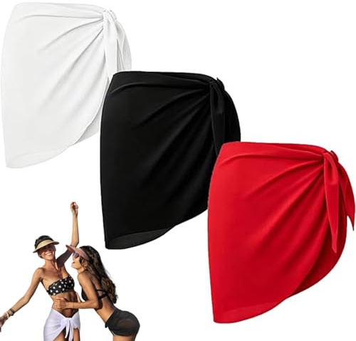 Moxychrony 3 PCS Sarongs for Women Beachwear, Beach Cover Ups for Women