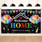 Koliphy Bienvenue Maison Decoration, Noir Welcome Home Banderole Deco pour Maison Familiale Fête Retour Décoration