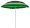 Master Grill&Party Parasol de 180 cm de diamètre, parasol de plage, parasol de balcon, Rayures blanches et vertes