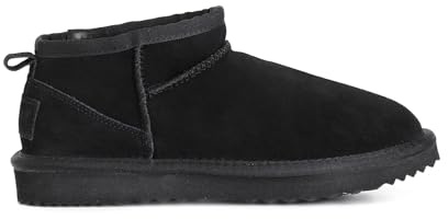 CAFèNOIR - Tronchetti Mid da Donna in Pelle Scamosciata con interno in Calda Pelliccia, Stivaletti alla Caviglia Invernali con Suola Platfrom 4cm, Boots Imbottiti e Stile Casual Chic