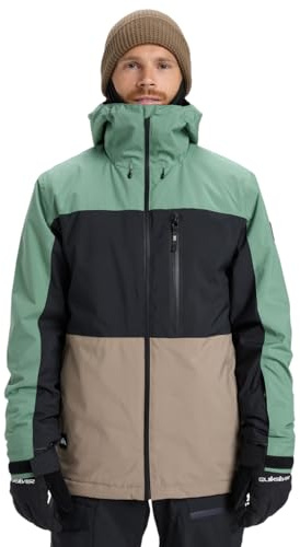 Quiksilver Sycamore Block - Chaqueta de nieve (20 km), color verde