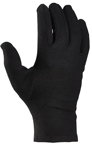 Guantes de algodón negros, diseño Fourchette, guantes de punto ligeros (11)