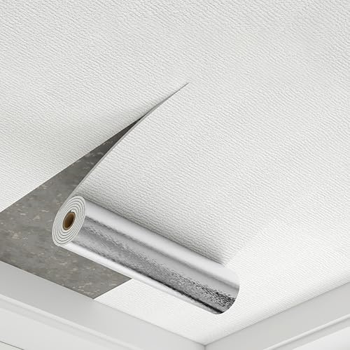 MLYAYE Deckenpaneele Deckenplatten Drop Ceiling Decorative Covers Self-Adhesive, Peel and Stick Foam Wainscoting Panels, Prevent Breakage - Reusable, Basement Garage Porch Ceiling Tiles Sticker(10m)