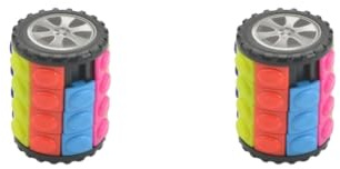 2 set of Cylinder Magic Cube Twist Puzzle Intelligence Toys Kids Adults Gift 4x4