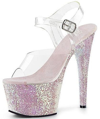 GXNRHG Sandali da Donna Sandali Estivi Casual con Cinturino alla Caviglia Sandali con Tacco Alto Décolleté con Punta Aperta Sandalo da Donna Elegante