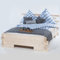TUGA - Holztech Massives Balkenbett Doppelbett mit und ohne Überstand Daybett Boxspringbett (ohne seitlichen Überstand, 160 x 220)