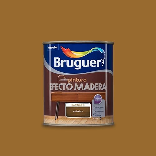 BRUGUER Esmalte Efecto Madera MADERFIN Roble Claro 750 ML